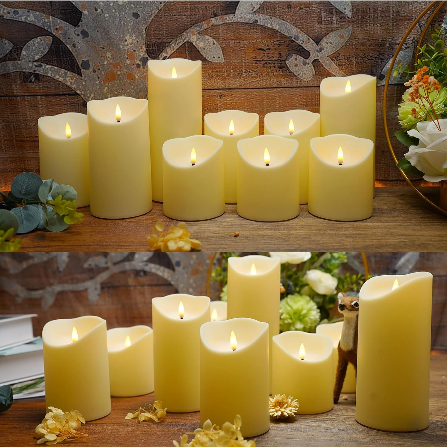 LED Flameless Candles with Remote – Cozy Holiday Decor