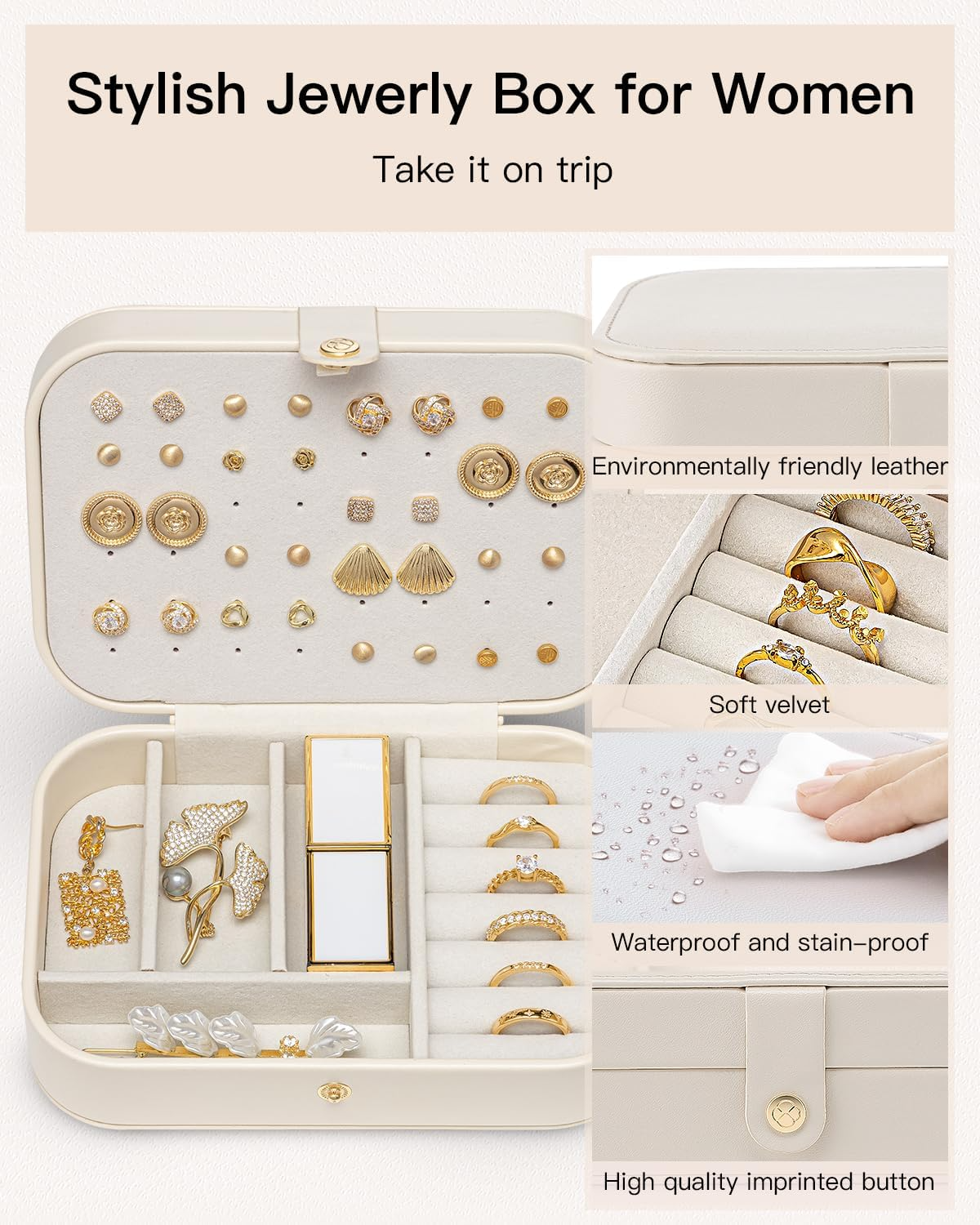 Travel Jewelry Organizer Case – Compact & Gift‑Ready