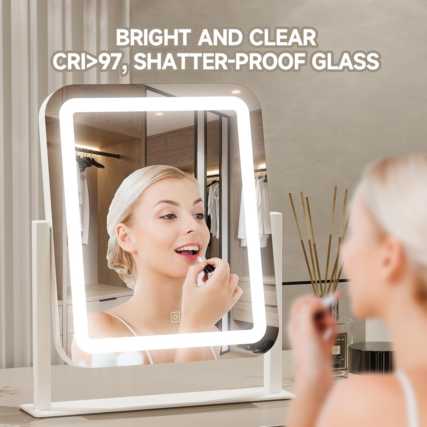 LED Vanity Makeup Mirror with Adjustable Brightness – Gift for Beauty Lovers