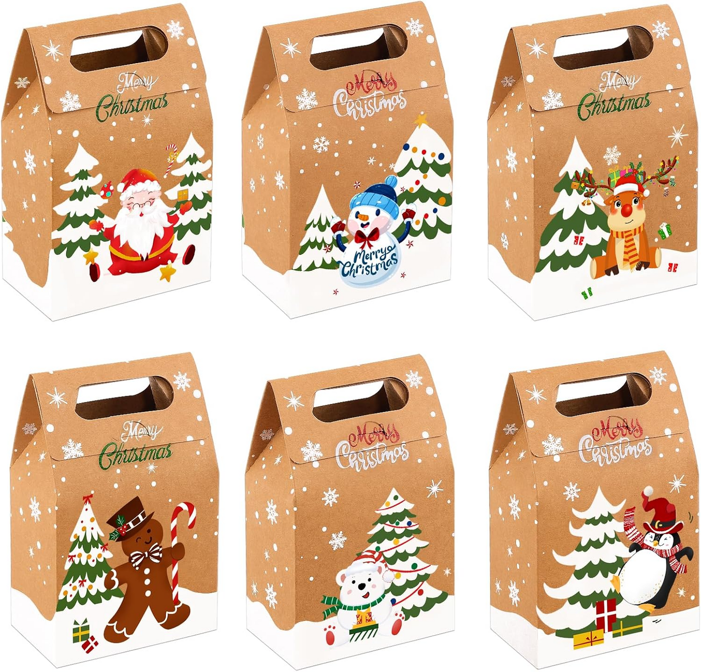 Mini Christmas Candy Boxes (Set of 8) – Party Treat Boxes