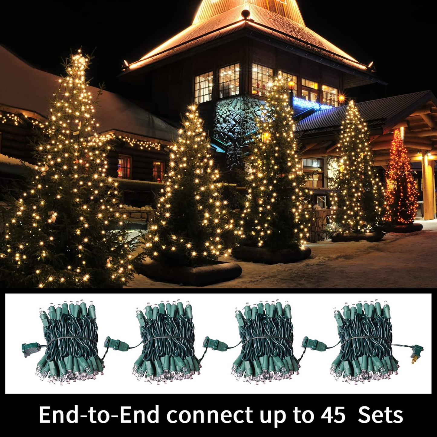 Warm White LED String Lights – Indoor/Outdoor