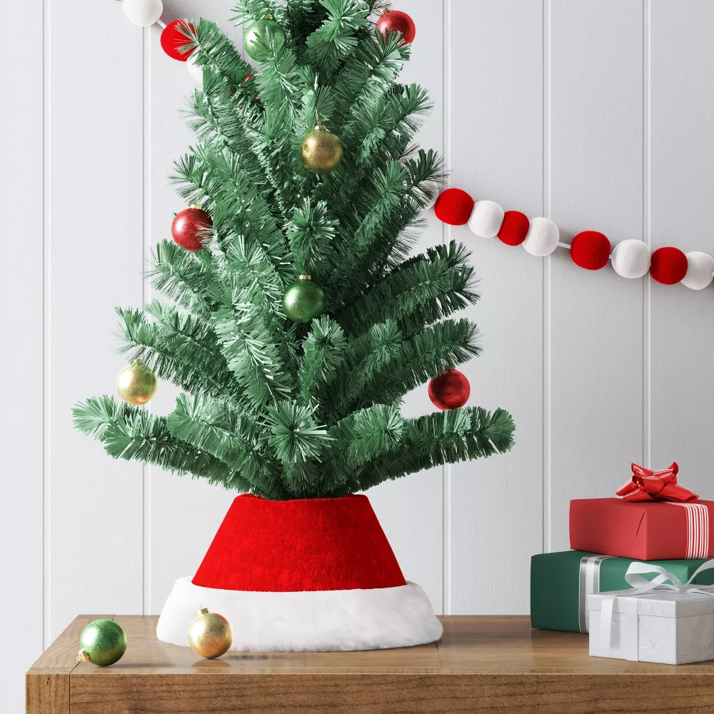 Rustic Woven Christmas Tree Collar – Farmhouse Holiday Decor