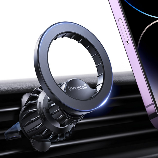 Magnetic Car Phone Mount – One‑Hand Use, Strong Grip