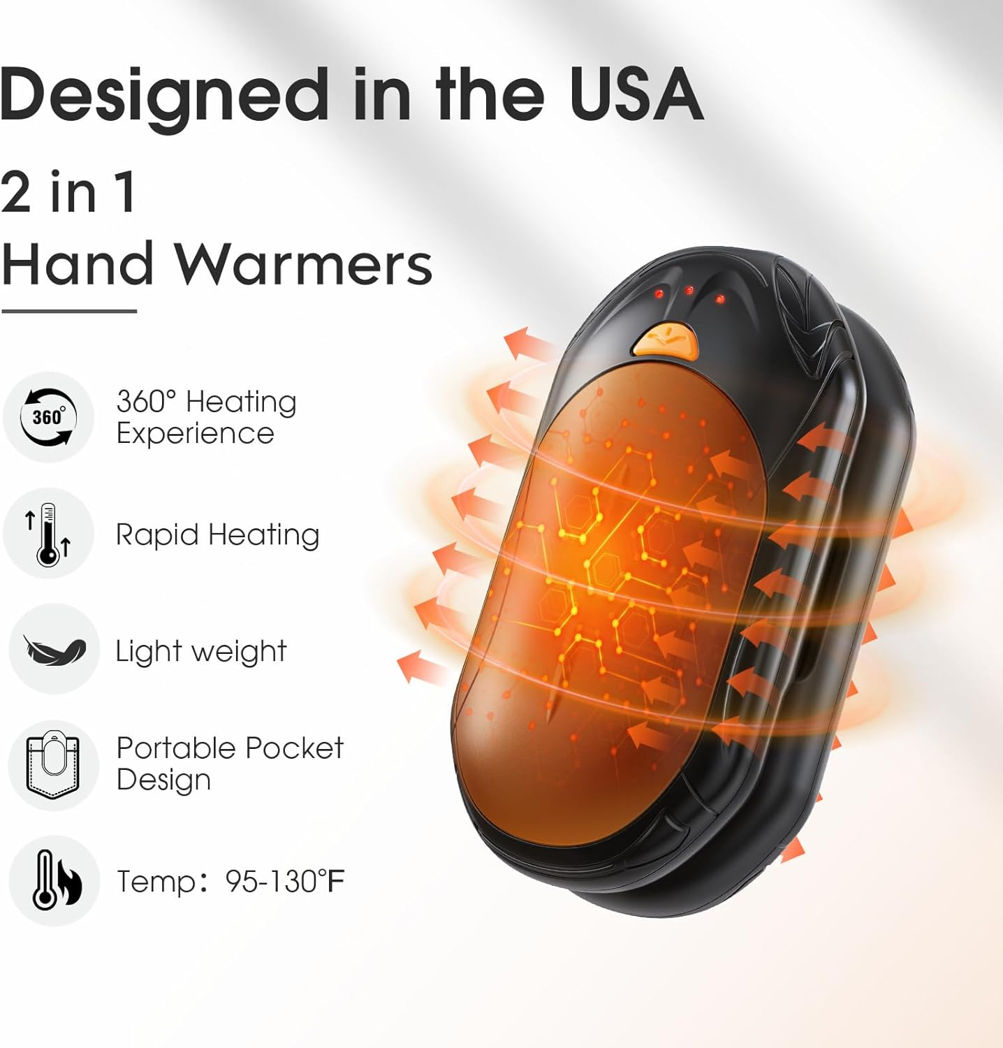 Reusable USB Hand Warmers – Winter Gift for Commuters