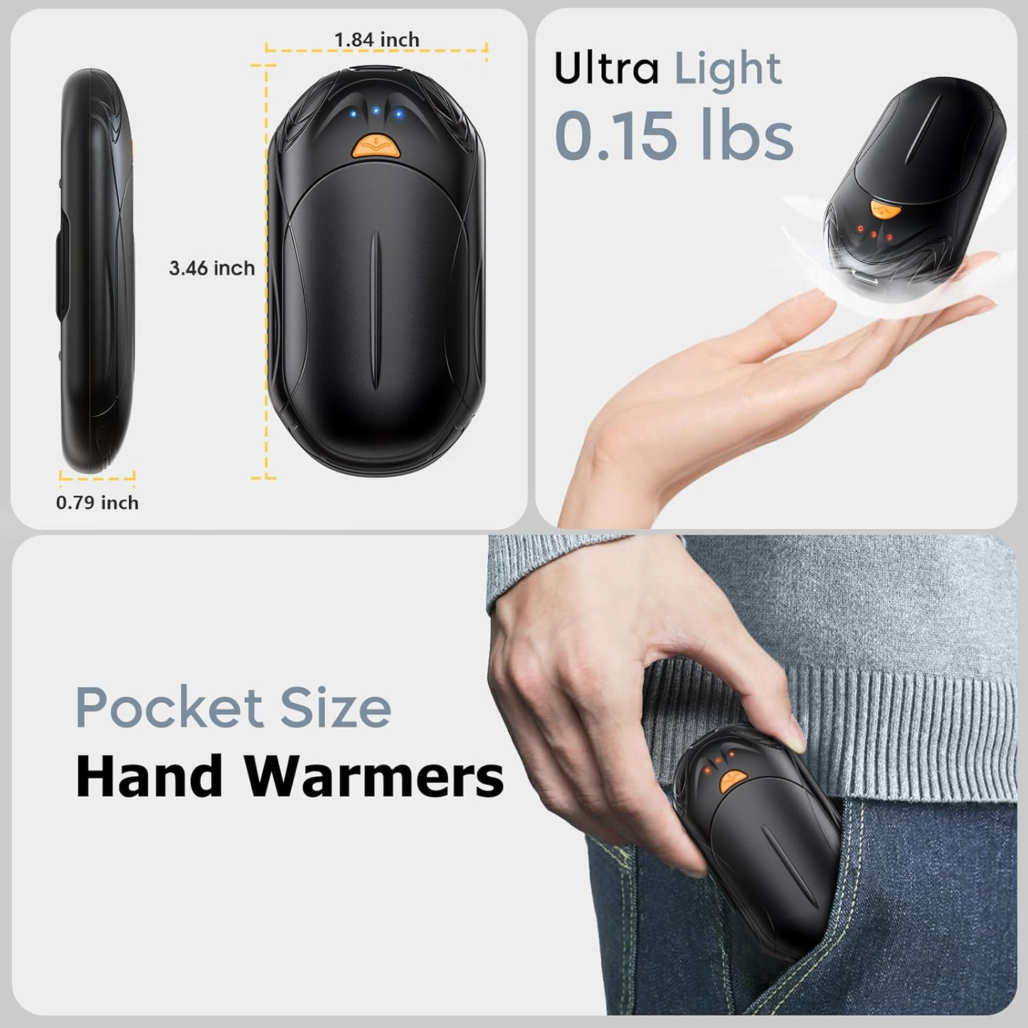 Reusable USB Hand Warmers – Winter Gift for Commuters