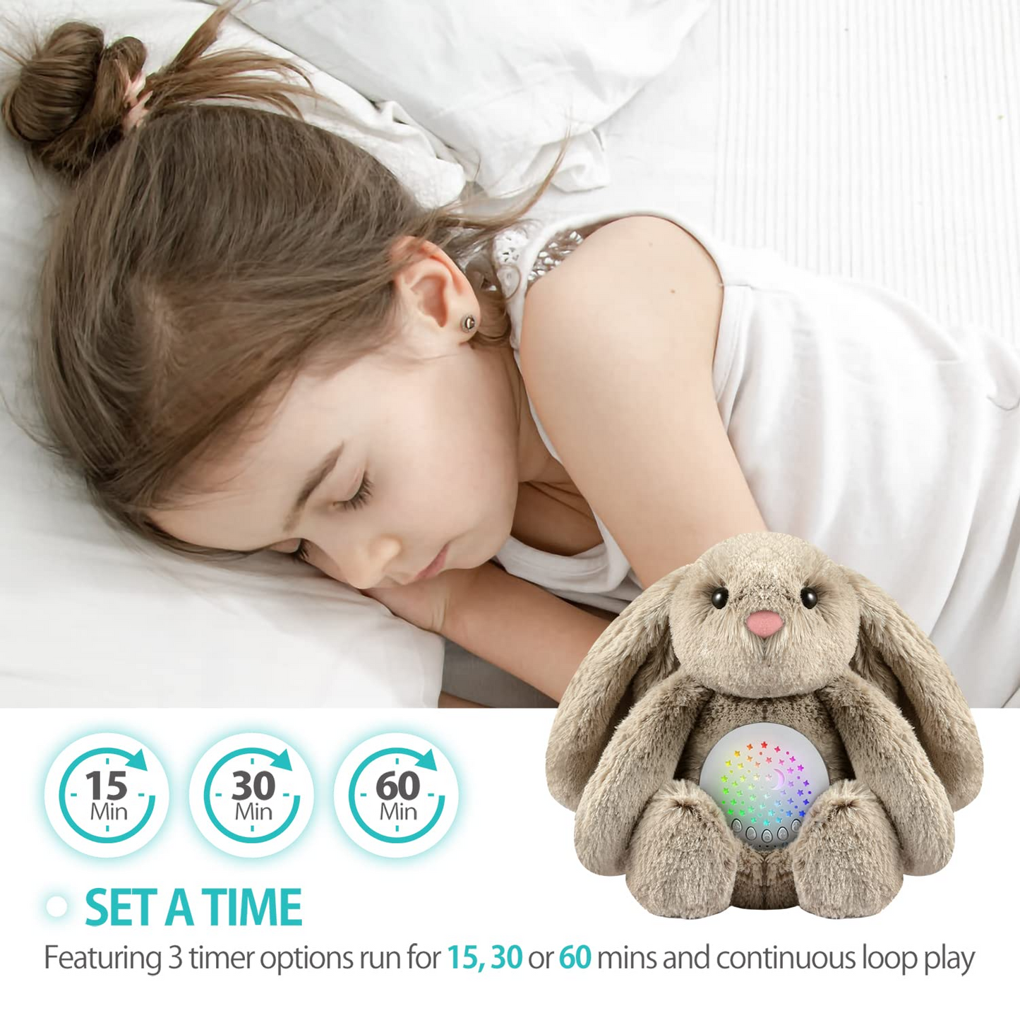 Soothing Sleep Plush with Night‑Light & Lullabies