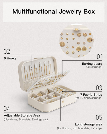 Travel Jewelry Organizer Case – Compact & Gift‑Ready