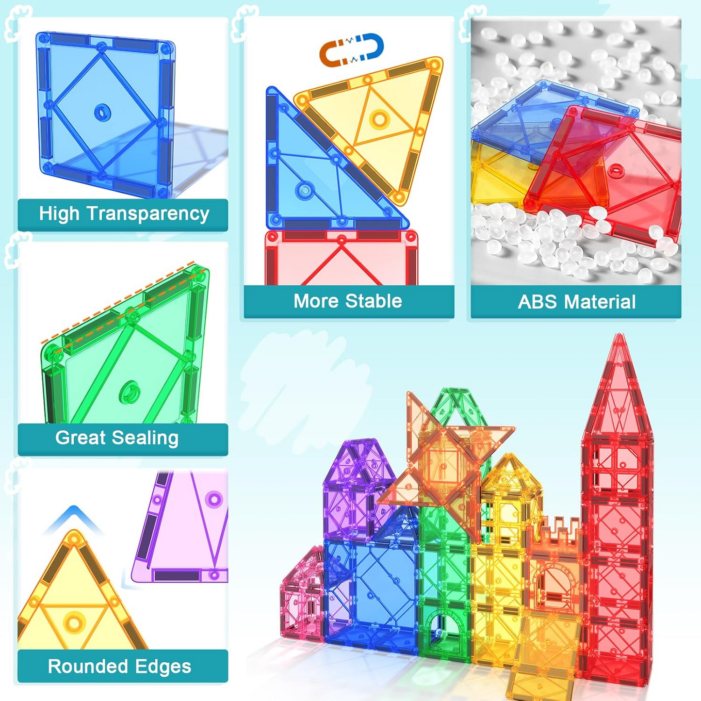 Magnetic Building Tiles – Creative STEM Set