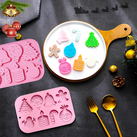 Silicone Holiday Baking Molds – Cookies & Candy