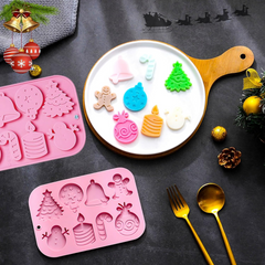 Silicone Holiday Baking Molds – Cookies & Candy