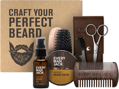 Beard Grooming Gift Kit – Oil, Balm & Comb