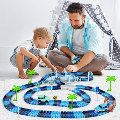 DIY Building Block Race Track – Creative STEM Play